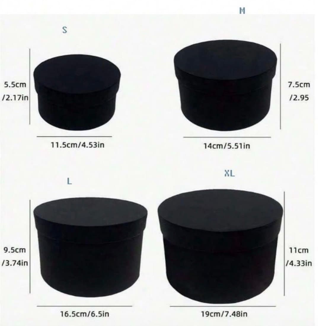 Round rose boxes